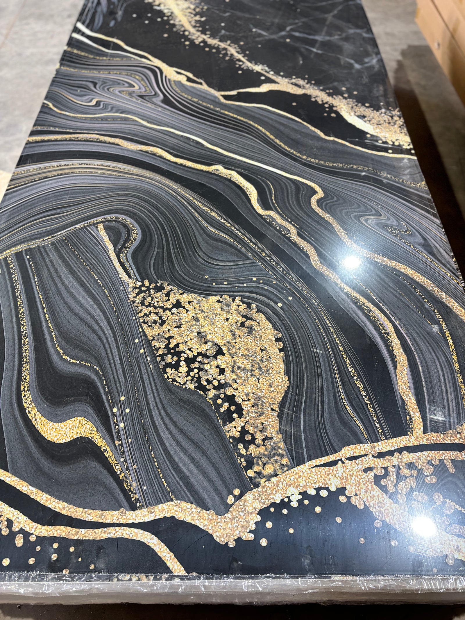 Gold Eclipse Marble Sheet