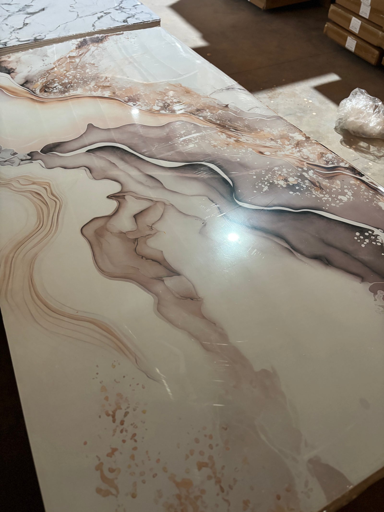 Champagne Smoke Marble Sheet