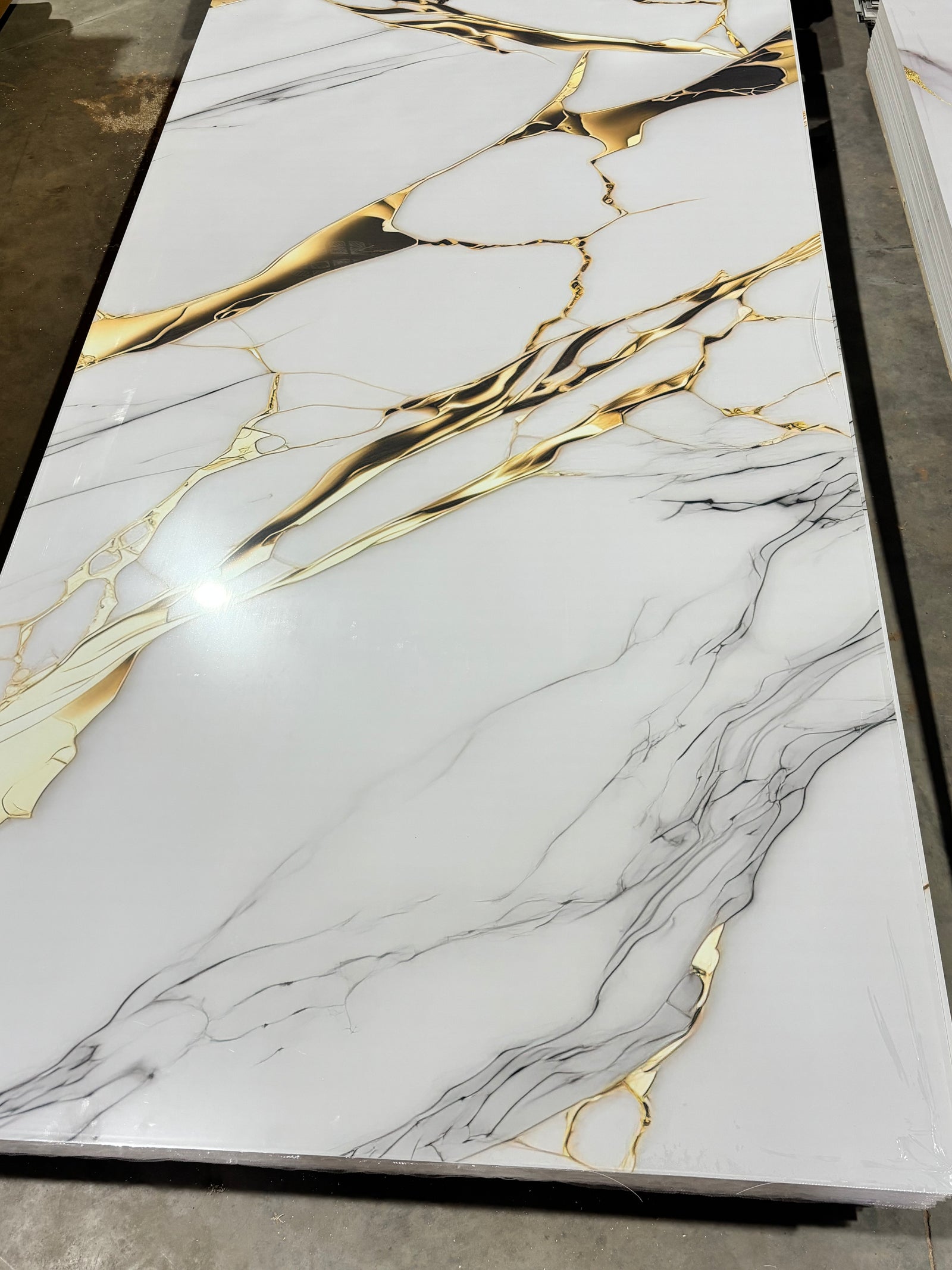 Liquid Gold Marble Sheet